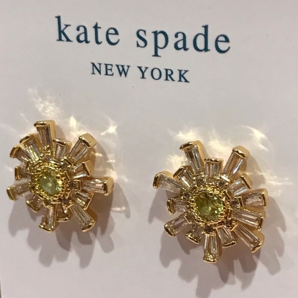 New Kate Spade Sparkling CZ Stud Earrings - Picture 5 of 7
